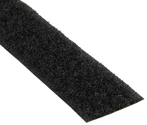 KLEBESHOP24 KLETTBAND ZUM NÄHEN | HAKENBAND ODER FLAUSCHBAND | Farbe, Breite & Länge wählbar/Flauschband, 20 mm x 3 m, schwarz