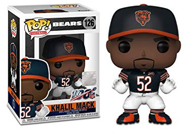 Funko 42872 POP. Vinyl: NFL: Bears - Khalil Mack (Home Jersey) Collectible Figure, Multicolour