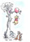Disney Wandbild von Komar | Winnie Pooh Hang on | Kinderzimmer, Babyzimmer, Dekoration, Kunstdruck | Größe 40x50cm (Breite x Höhe) | ohne Rahmen | WB059-40x50,Bunt