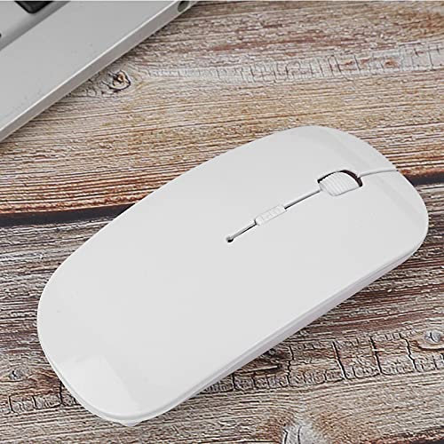 Mxtech Souris Bluetooth, Souris sans Fil, résolution Variable 2.4G Souris Blanches, pour Les Entreprises de Bureau pour Ordinateur Portable