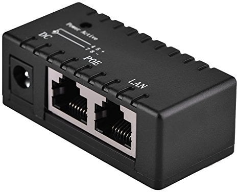 POE Splitter, POE Adapter, POE Injector Power Over Ethernet Injector Adapter For LAN Network(Black)