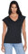 Vero Moda Vmfilli Ss V-neck Tee Ga Noos, Camiseta para Mujer, Negro, XL