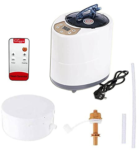 KOVFBRO Generatore di vapore per sauna 4L 2000W Macchina per fumigazione Vapore domestico Generatore di vapore per kit sauna Tenda termale Terapia per il corpo