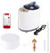 KOVFBRO Saunadampfer Tragbarer Topf 220V 4L 2000W Edelstahl Dampferzeuger Mit Ferngesteuerter Spa-Begasungsmaschine