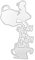 Uteruik Cutting Dies Stencils Teacup Girl Metal Template Moulds Embossing Tool for DIY Card Making Scrapbooking Photo Album