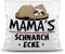 PR Print Royal Schnarch-Kissen - mit Spruch für Mama - Mamas Schnarch-Ecke, Sabber-Kissen - Lustiges Muttertagsgeschenk, für die Beste Mama, Geburtstag, Weihnachten - Kissen Weiß Polyester, 40x40 cm