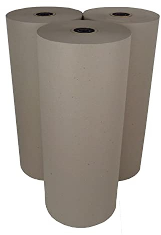 kartondealer R3 (80) Schrenzpapier auf Rolle, Braun, 3 Rollen - 80g/m² 50 cm x 250 lfm