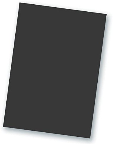 50 Blatt TonKarton DIN A4 - Farbe: Schwarz -Ton-Papier 160 g/m² matte Oberfläche - Ton-Zeichen-Papier Bastel-Papier Bastel-Karton - Glüxx-Agent
