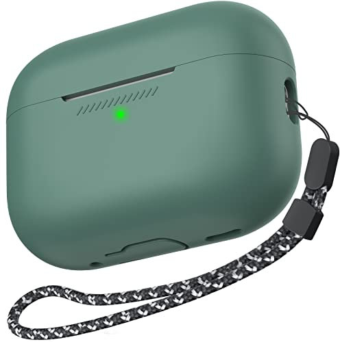 AhaStyle Custodia per AirPods Pro 2 (2022) in morbido silicone AirPods Pro di seconda generazione [cinturino da polso aggiunto] coperture antiurto per Apple AirPods Pro 2 2022 custodia di ricarica