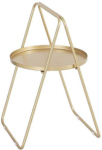 Beistelltische, Beistelltisch mit Stahlbeinen, tragbarer 26-Zoll-Beistelltisch, wetterfester runder Tisch für den Garten, Rasen, Balkon, Swimmingpool