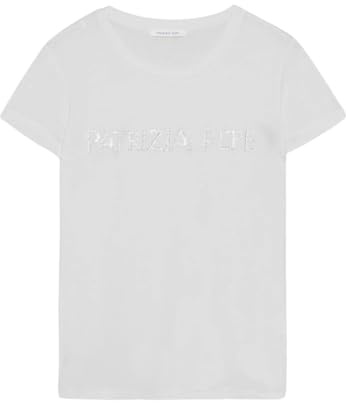 PATRIZIA PEPE T-SHIRT MANICHE CORTE DONNA BIANCO