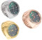 UKCOCO 3 STK Ringuhr Damen Fingeruhr Kreativer Mini-uhrenring Fingeruhrring Modische Fingeruhr Uhr Im Ringdesign Damenuhren Für Damen Glänzende Fingeruhr Junge Fräulein Lünette Glas