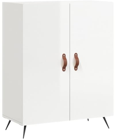 vidaXL Sideboard Hochglanz-Weiß 69,5x34x90 cm Holzwerkstoff