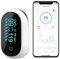 Bluetooth Pulse Oximeter,Oxygen Monitor finger Adults for Heart Rate Blood Oxygen Saturation,Free APP