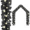 Homgoday Weihnachtsgirlande mit LED Lichtern 10m schwarz