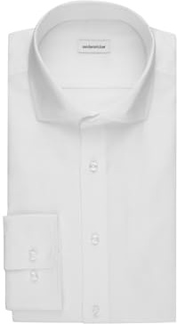 Seidensticker Chemise d'affaires pour Homme, Blanc, 42