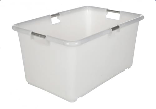 106 Liter Kunststoffwanne zur Aufbewahrung vieler Materialien | Transportwanne | Mörtelwanne | Bottich viele Anwendungsmöglichkeiten | Hygienebehälter | Baukübel für Beton/Putz und andere Baustoffe
