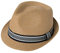 Comhats Herren Strohhut Trilby für Sommer, Sonnenschutz - Faltbarer Panama Hut, Fedora für Strand, Festival - Rollbar & Stilvoll Camel XL