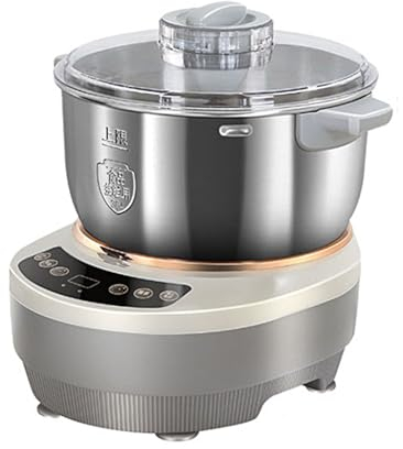 WRJAHCG Électrique Grande Capacité Batteur,Robot Patissier Acier Inoxydable,Fonction De Fermentation Mélangeur De Pâte,5L
