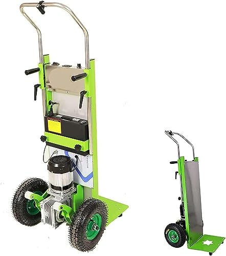 JKJZSALJ Elektrischer Sackkarre, 36 V/20 Ah, Abnehmbarer Akku, Treppensteiger-Sackkarre, 800 W Bürstenloser Motor, Elektrischer Trolley, 200 Kg Kapazität