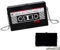 LJTXX Kassetten Handtasche, Vintage Radio Geformt Handtasche, Kassetten Schultertasche, Frauen für Trendige Geldbörse, 90er Jahren Party Damen 90s Kettenbeutel (Black)