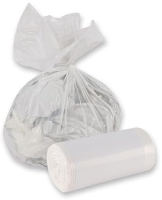 1920 Stück Hygoclean Müllbeutel für Kosmetikeimer, 10 l | HDPE, Rolle, weiß, L: 45cm, B: 40cm, 11my, Karton, Müllsäcke, Abfallsack, Müllbeutel, Mülltüten, Kosmetiktüten, Tüten für Kosmetikeimer