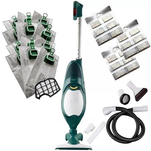 DIERRESTORE Aspirapolvere Folletto VK140 - NUOVA - + Spazzola HD40 E 5 Anni Di Fornitura Sacchetti + Profumi + Filtri Motore + Kit Tubi – Potenza 60.000 giri/min