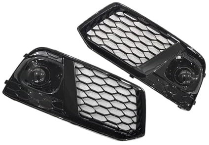 KDZDJH Auto Griglia Fendinebbia per Audi Q5 2018 2019 Trim Paraurti Anteriore Griglia Accessorio di Ricambio Cornice Fendinebbia,Black