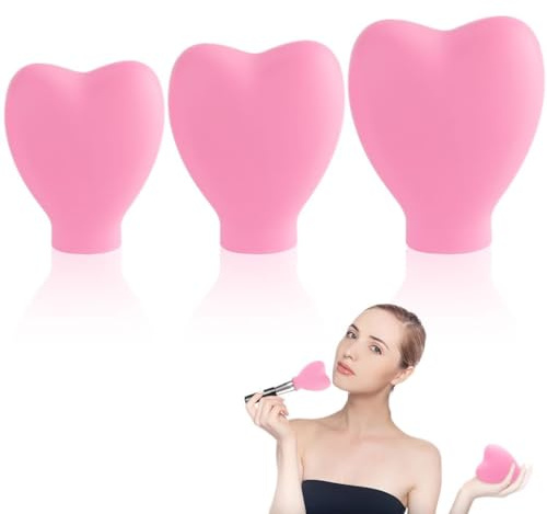 Silikon Pinselschutz Set - 3 Größen für Make-up Pinsel Pflege & Konservierung