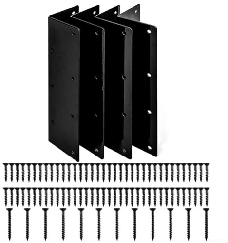 BEAZOOM Raised Bed Corner Brackets Suitable for 20 Inch and 24 Inch Tall Garden Boxes Made of Thick Carbon Steel for Stability(4 pieces)