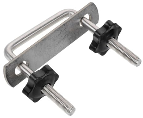 IMUSINICE U bügel Klemme für Dachgepäckträger Metall Silber Clip On Halterung Einfache Montage für Autodachträger und Fahrradträger