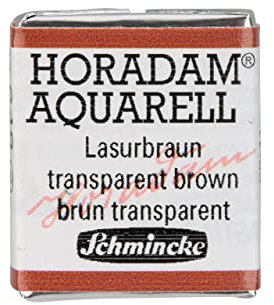 Schmincke – HORADAM® AQUARELL - feinste Künstler-Aquarellfarben, 649 Englisch-Venezianisch Rot, 14 649 044, 1/2 Näpfchen