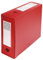 Exacompta 59935E 10er Pack Sammelbox OPAK 100mm mit Druckknopf aus blickdichtem Kunststoff für DIN A4 Archivbox Heftbox Zeichenbox Sammelmappe rot