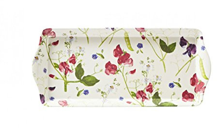 Ulster Weavers RHS Sweet Pea Rechteckiges Tablett, 100% Melamin, Größe S