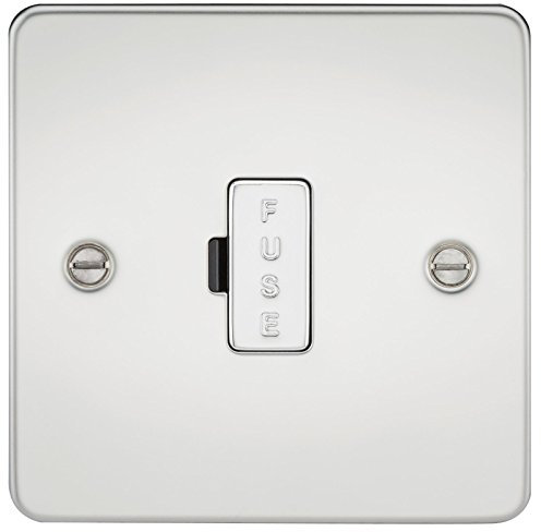 Knightsbridge FP6000PC FPAV6000PC Flat Plate 13A Fused Spur Unit-Polished Chrome