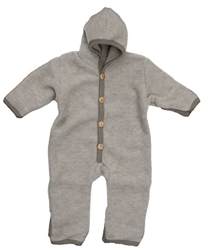 Cosilana, NEU Baby Fleece Overall mit Umschlag, 60% Schurwolle (kbT), 40% Baumwolle (KBA)