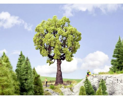 NOCH Eiche, detailgetreuer Modellbaum, 19 cm hoch für Modellbahn und Diorama in 1:87 (H0) Maßstab, perfekt für kreative Projekte