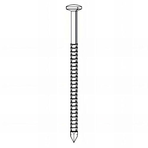 Alsafix - Pointe annelée INOX A4 en vrac tête bombée (TB) 25/27 x 55 mm - 1 kg - TB250559 Alsafix