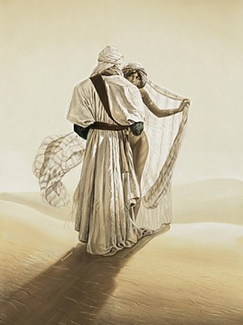 Kunstdruck 60x80 SHALIMAR von Casaro - Wüste Tuareg Erotik Arabisch Bild Poster Neu