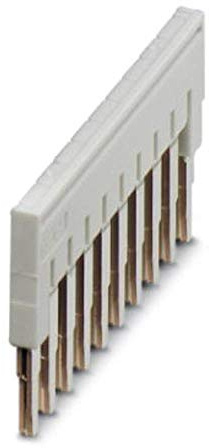 PHOENIX CONTACT FBS 10-5 GY Steckbrücke, 5.2mm Rastermaß, 10 Polzahl, 8.591g Gewicht, Grau, 10 Stück