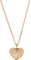 Fossil Halskette Für Frauen, 40,6 Cm Länge, 5,1 Cm Verlängerung Orange, Rose Gold Edelstahl Halskette, JF01156791