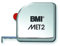 BMI 490341210 Taschenbandmaß MET, Länge 3 m, weisslackiertes Band,ohne Clip