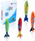 edealing 4pcs toypedo bandits set, pool diving game, summer