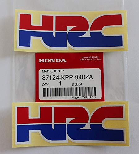 2 x Honda ORIGINALE HRC (Honda Racing Corporation) ADESIVI / DECALCOMANIE - CBR NSR 250 400 600 900 1000 Fireblade