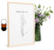 Classic by Casa Chic - Echtholz Bilderrahmen A2 - Holz Natur - mit DIN A3 Passepartout - Plexiglasscheibe - Rahmenbreite 2cm