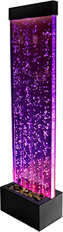 Primrose 150cm Bubble Water Wall with Colour Changing RGB LEDs for Indoor Use with Included Remote Control
