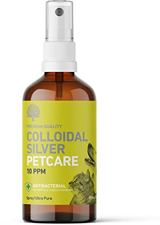 Nature's Greatest Secret Antibacterial Premium Quality Smallest Particle Size Crystal Clear Colloidal Silver Petcare 10ppm Spray 100ml