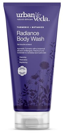 Urban Veda Hydrating Body Wash | Bioactive Skin Brightening Formula | Body Wash for Dry, Dull and Dehydrated Skin | Orange, Liquorice and Turmeric Extract | Mens BodyWash & Shower Gel Women's |200 ML