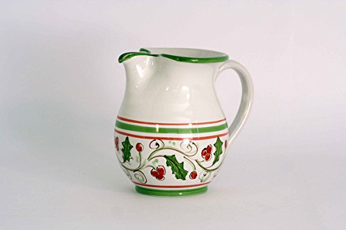 Ceramiche Azzaro & Romano Caltagirone - Jarra de vino de 1,5 litros de cerámica de Caltagirone, Elegancia y tradición siciliana