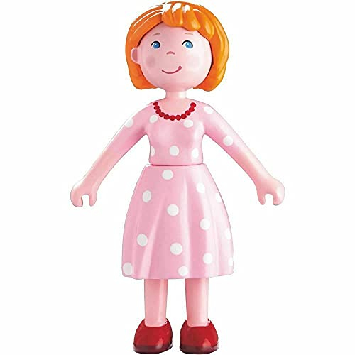 HABA Little Friends Mama Katrin - Mutter Spielfigur und Minipuppe für Kinder ab 3 Jahren - Bewegliche Biegepuppe für kreatives Rollenspiel - 1302007001